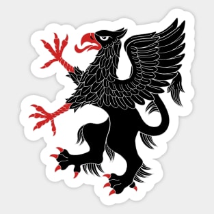 Griffin Rampant Sable Sticker